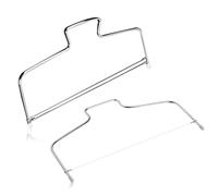 KIXZSAZ Niveleur de gâteau au fromage tenu dans la main de gâteau diviseur fil fromage d'acier inoxydable couche boulangerie poignée cuisson accessoires cuisson, N°03