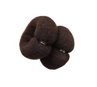 KIXZSAZ Nylon Dames Rouleau Outil Cheveux Anneau Coiffure Élégant Cheveux Chignon Maker Intérieur Extérieur Parties De Mariage Yoga Bandeau, Café