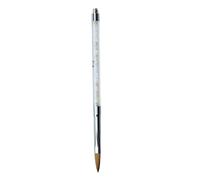 KIXZSAZ Ongles acrylique Art pinceaux stylo Gel constructeur strass main manucure dessin doublure poudre maison fournitures peinture, douze
