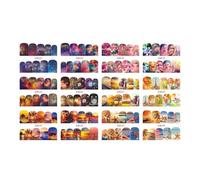 KIXZSAZ Ongles Autocollants Acrylique Conseils Stickers Impression Manucure Outils De Beauté Curseurs Adhésif Animal Décorations Cadeaux Salon, huit cent soixante-quatre, BN863