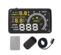 KIXZSAZ Ordinateur de bord Compteur de vitesse voiture Affichage tête haute Projecteur ObdII Panne moteur Consommation carburant Alarme vitesse