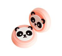 KIXZSAZ Pack de 2 Cartoon Animal Gamepad Thumbstick Cover Joystick Caps Controller Remplacement des pièces de rechange pour PS5, Rose