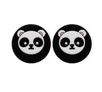 KIXZSAZ Pack de 2 Cartoon Animal Gamepad Thumbstick Cover Joystick Caps Controller Remplacement des pièces de rechange pour PS5, Le noir