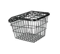 KIXZSAZ Panier arrière de vélo en fer de qualité supérieure avec couvercle, construction robuste et résistante, idéal pour les longs trajets, le cyclisme, la randonnée et la pêche.