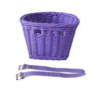 KIXZSAZ Panier de Guidon pour vélo Enfant, léger, en polypropylène résistant et doté de Sangles réglables. Idéal pour Les Aventures en Plein air, Les Pique-niques et comme Accessoire vélo Fait