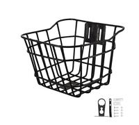 KIXZSAZ Panier de vélo enfant facile à, compatible avec les vélos garçons et filles, pour un confort optimal au quotidien. Idéal pour les enfants qui font du vélo qui, Noir, 15 x 9.5 x 23 cm