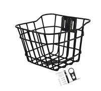 KIXZSAZ Panier de vélo enfant facile à, compatible avec les vélos garçons et filles, pour un confort optimal au quotidien. Idéal pour les enfants qui font du vélo qui, Noir, 18 x 15 x 16.5 cm