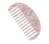 KIXZSAZ Peigne à cheveux minimaliste - Marques claires Peigne à cheveux semi-circulaire chimique portable la mode et flexible géométrique, rose