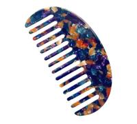 KIXZSAZ Peigne à cheveux minimaliste - Marques claires Peigne à cheveux semi-circulaire chimique portable la mode et flexible géométrique, violet