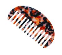 KIXZSAZ Peigne à cheveux minimaliste - Marques claires Peigne à cheveux semi-circulaire chimique portable la mode et flexible géométrique, Couleur écaille de tortue
