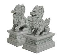 KIXZSAZ Petites sculptures d'animaux, cadeau d'anniversaire de Nouvel An, figurines mignonnes et écologiques pour des célébrations mémorables, figurines Kirin de bureau, décoration Feng Shui chinoise,