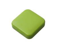 KIXZSAZ Pilule étui titulaire 2 grilles mignon anti-poussière tablette organisateur boîte emballage conteneurs distributeur bureau ménage sacs, Vert