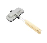 KIXZSAZ Poêle à frire double face antiadhésive pour camping, idéale pour les croque-monsieur et les tartes en plein air. Fabriquée en fer antirouille.