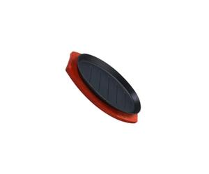 KIXZSAZ Poêle à steak/fajitas de service, idéale pour les sorties camping les barbecues en famille. Robuste et durable, 28 x 17 cm