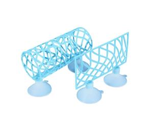 KIXZSAZ Poisson Tunnel interactif Douyu diverti avec de Petites et Grandes Ouvertures pour se Cacher et Jouer en PP et crevettes, Bleu