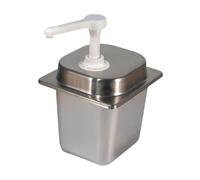 KIXZSAZ Pompe distributrice de sauce pratique, indispensable pour organiser les plans de travail et éviter les dégâts dans la cuisine. Distributeur de, Argent, 15cc