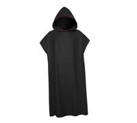 KIXZSAZ Poncho de Surf, Serviette de Plage, Peignoir de Bain Absorbant pour Combinaison de Natation, idéal pour Les activités Estivales en Plein air. Très Absorbant, ce Poncho, Noir, 109 x 88 cm