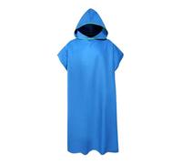 KIXZSAZ Poncho de Surf, Serviette de Plage, Peignoir de Bain Absorbant pour Combinaison de Natation, idéal pour Les activités Estivales en Plein air. Très Absorbant, ce Poncho, Bleu, 109 x 88 cm