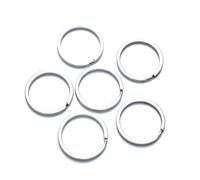 KIXZSAZ Porte-clés à boucle métallique, aspect à la mode, trou en acier inoxydable, pour une Organization élégante des clés, 100 pièces