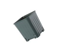 KIXZSAZ Pot de fleurs Pot de pépinière Pots plantes Semis Planteur Ventilation Trou Base Empilable Jardin Bureau Balcon Salon, Gris vert, S