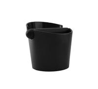 KIXZSAZ Poudre de café professionnelle Knock Box ABS Réutilisable Lavable Antidérapant Conteneur au Sol Poubelle Maison Barista Outil, Noir