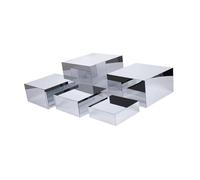 KIXZSAZ Présentoir cubique en acrylique pour pâtisseries et boulangeries : une solution de présentation exceptionnelle pour mettre en valeur vos, 5 pièces
