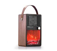 KIXZSAZ Radiateur de chauffage pour usage intérieur, chauffage, contre la surchauffe et la surchauffe, Pour bonne apparence et large application, grain de bois