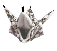 KIXZSAZ Rat hamac Fait à la Main Premium matériel Double Couche Mignon Conception spéciale lit Suspendu Couleurs Assorties Fournitures pour Animaux de Compagnie Toison, Café d'amour, 20x20