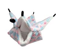 KIXZSAZ Rat hamac Fait à la Main Premium matériel Double Couche Mignon Conception spéciale lit Suspendu Couleurs Assorties Fournitures pour Animaux de Compagnie Toison, Aime Le Rose, 34x34