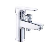 KIXZSAZ Robinet de lavabo à double usage, accessoire de salle de bains moderne, robinet de lavabo avec Installation facile et robinets d'arrêt en cuivre, sortie douce, Couleur galvanisée