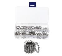 KIXZSAZ Rondelles frein dentelées en acier inoxydable, assortiment de dents externes M3 M8, durables et professionnelles, 100 pièces, neuves.