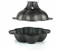 KIXZSAZ Rôtissoire à ail avec couvercle ventilé, pratique et facile à utiliser dans les cafés et les bars. Rôtissoire ail en fonte, nettoyage facile, l'ail
