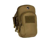 KIXZSAZ Running Phone Brassard Bag Utility Side Mount Pouch Zipper Storage Holder Ceinture réglable Multi Pocket Softness Pack, Marron