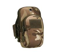 KIXZSAZ Running Phone Brassard Bag Utility Side Mount Pouch Zipper Storage Holder Ceinture réglable Multi Pocket Softness Pack, Camouflage marron