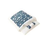 KIXZSAZ Sac de Couchage pour Chat Mignon, se Sent aimé et Confortable, Taille Disponible, nid de Chat Auto-Chauffant, lit Grotte Confortable pour Animaux Compagnie, Bleu S-45 * 30