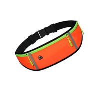 KIXZSAZ Sac de Taille sécurité en Plein air Course Ceinture Pack Exercice Portable Fermeture éclair Poche écouteur Trou Stockage Porte-Bouteille
