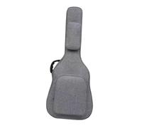 KIXZSAZ Sac élégant pour Guitare Basse avec bandoulière réglable et Poches Pratiques, Gris, 44x14x108cm