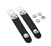 KIXZSAZ Sangles de basse pour accordéon résistantes, sangles professionnelles en cuir PU avec attache à soufflet, largeur 2,2 cm / 0,87 pouce, accessoires, Noir, 7.8 cm