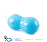 KIXZSAZ Sensi Peanut Ball pour Enfants Pompe à Ballon d'exercice Excellente Structure Non déformable avec fonctionnalités Anti-éclatement Pompe Bosu, Bleu