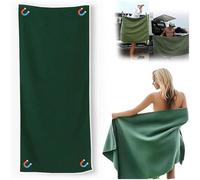KIXZSAZ Serviette de bain, Serviette surdimensionnée, Douce Idéale pour Voyage en Plein Air, Natation, Vert, 190 * 76