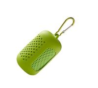 KIXZSAZ Serviette en microfibre, sélection de tissus doux, étui en silicone léger et Portable, serviette à séchage, serviettes microfibre, Vert fluo