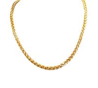 KIXZSAZ Simulation grandes chaînes en or collier en alliage faux accessoires super décoratifs rappeur ornemental cubain brillant unisexe