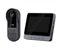 KIXZSAZ Sonnette sans Fil avec Batterie Longue durée pour Une Installation Facile, télécommande, Sonnette sans Fil ABS pour Maison Intelligente