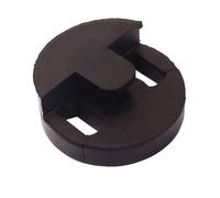 KIXZSAZ Sourdine ronde pour violoncelle, style Tourte, en caoutchouc, excellente atténuation du son, pratique, Sordino universelle noire, ronde à deux trous