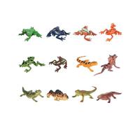 KIXZSAZ Statues Miniatures Modèle Animal Miniature Simulation Jouet à Collectionner Outils éducatifs engageants pour Jouets éducatifs préscolaires Modèles cognitifs Outils pédagogiques