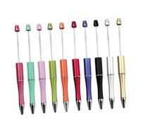 KIXZSAZ Stylos à perles assortis. Écriture fluide et confortable. Idée cadeau pour adolescents et jeunes adultes. Stylo à perles imprimable pour étudiants et professionnels, Modèle A, 10 pièces