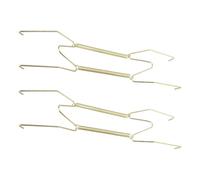 KIXZSAZ Support à ressort pour assiettes artisanales exquises, 2 pièces, classique et élégant pour les assiettes de chine antiques, cintre de plaque d'exposition murale en acier , 14 pouces