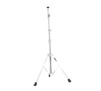 KIXZSAZ Support de batterie pliable en forme de triangle avec support pad et cymbale hi-hat réglable, doté d'une base métallique robuste et stable.