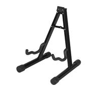 KIXZSAZ Support de guitare pliable universel et polyvalent, léger et portable, compact et idéal pour les musiciens, la maison, le studio et les voyages. Support de guitare, Noir, 30 x 25 x 37 cm