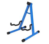 KIXZSAZ Support de guitare pliable universel et polyvalent, léger et portable, compact et idéal pour les musiciens, la maison, le studio et les voyages. Support de guitare, Bleu, 30 x 25 x 37 cm